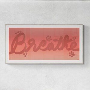 Breathe | word art | Modern Wall Art Decor | Minimalist Digital Print